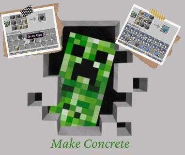 Hvordan lage betong i Minecraft