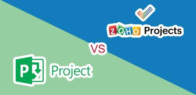 Zoho Projects vs. Proyecto de Microsoft